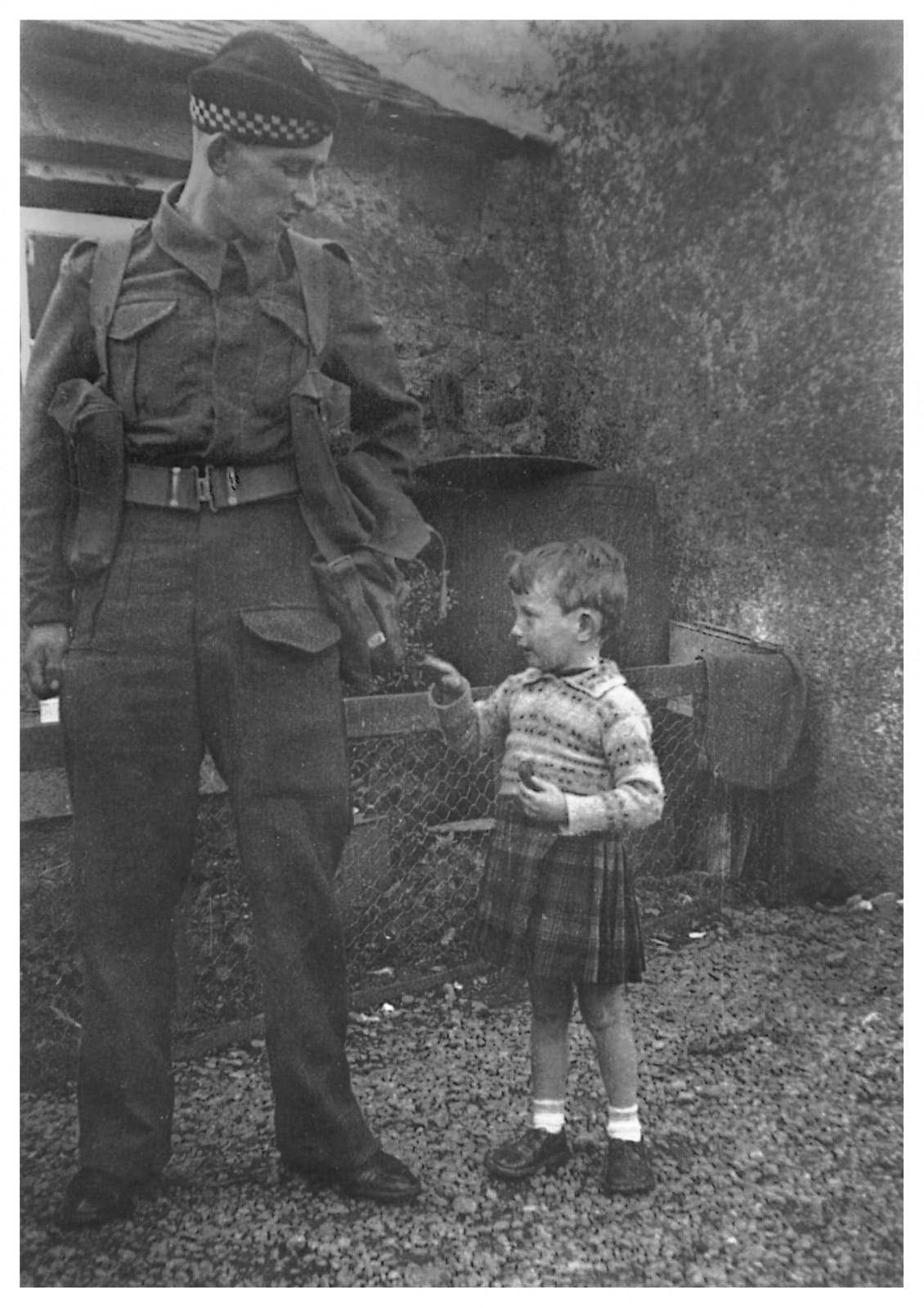 Dad and his Uncle Johnny, Muasdale, 1940s