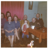 Mum, Granny, Norah, Aunty Morag, Grandpa, Kirsteen, Uncle Lachie, Dad, Butterbridge, 1970s