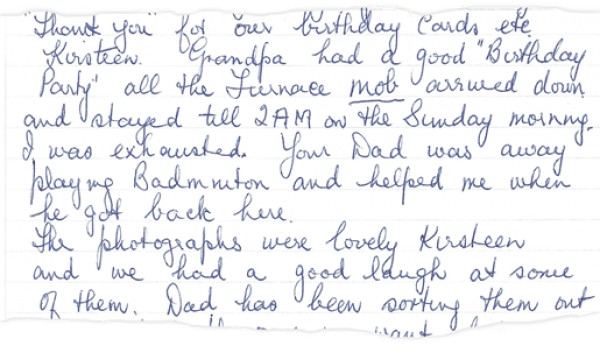 Letter extract
